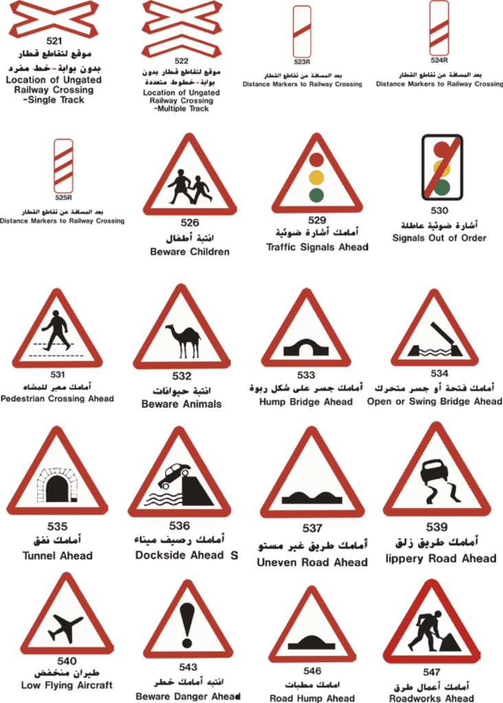 إشارات المرور الكويت بالصور